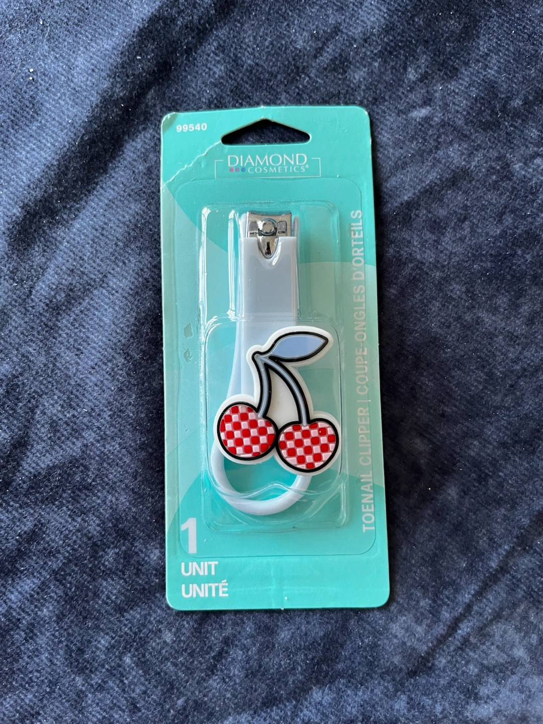 Diamond Cosmetics Toenail Clipper with Cherry Charm