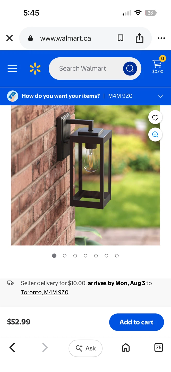 TOPKDA Outdoor Wall Light