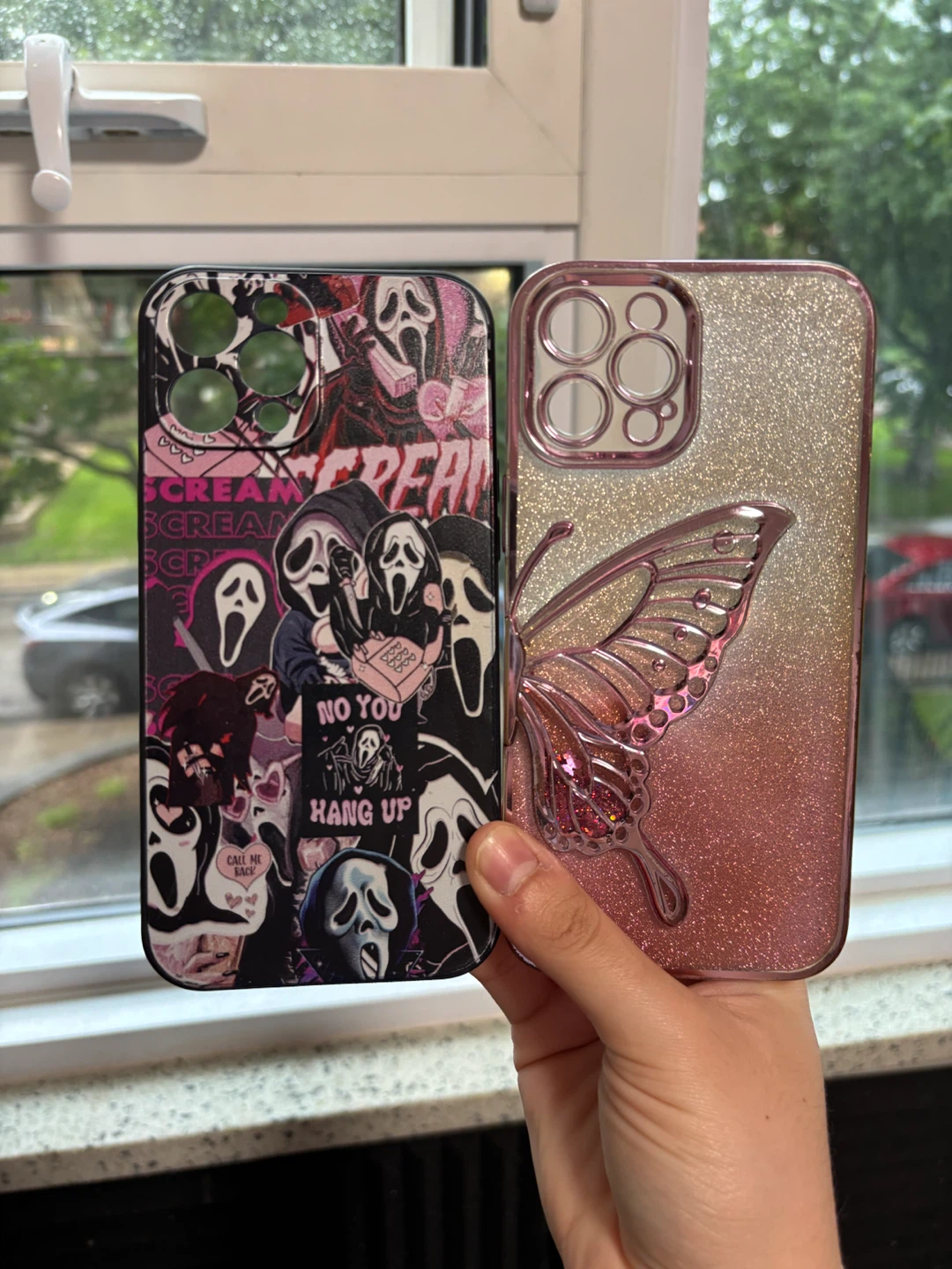 iPhone 12 Pro Max Case Bundle - Scream & Butterfly Designs