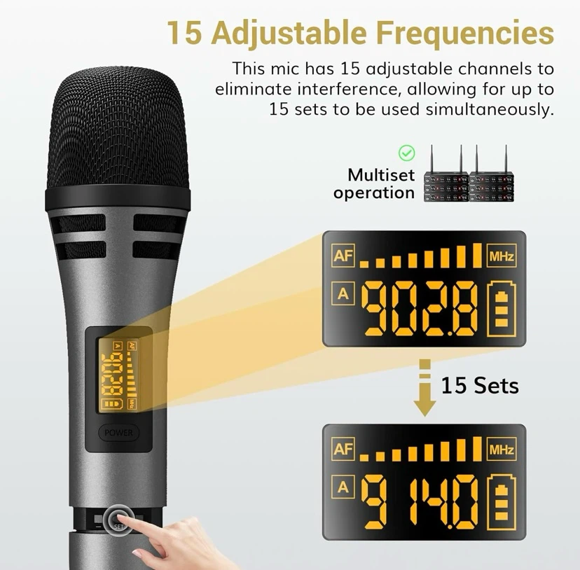 New TONOR Wireless Microphone System with Receiver - photo 4