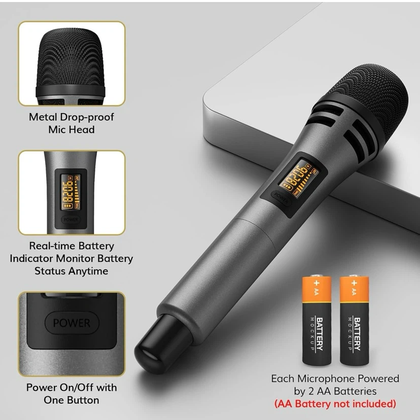 New TONOR Wireless Microphone System with Receiver - photo 5