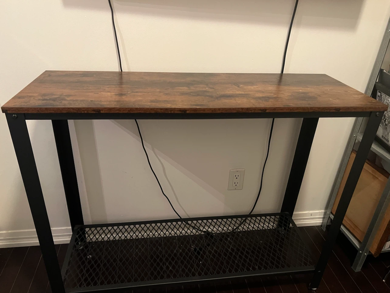 Console Table with Lower Shelf