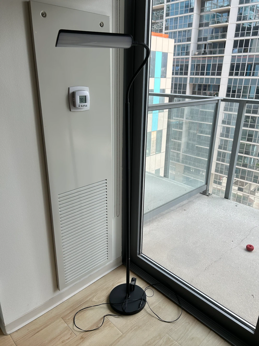 Black Floor Lamp with LED Light - photo 2