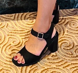 Catwalk Black Suede Block Heel Sandals - photo 2