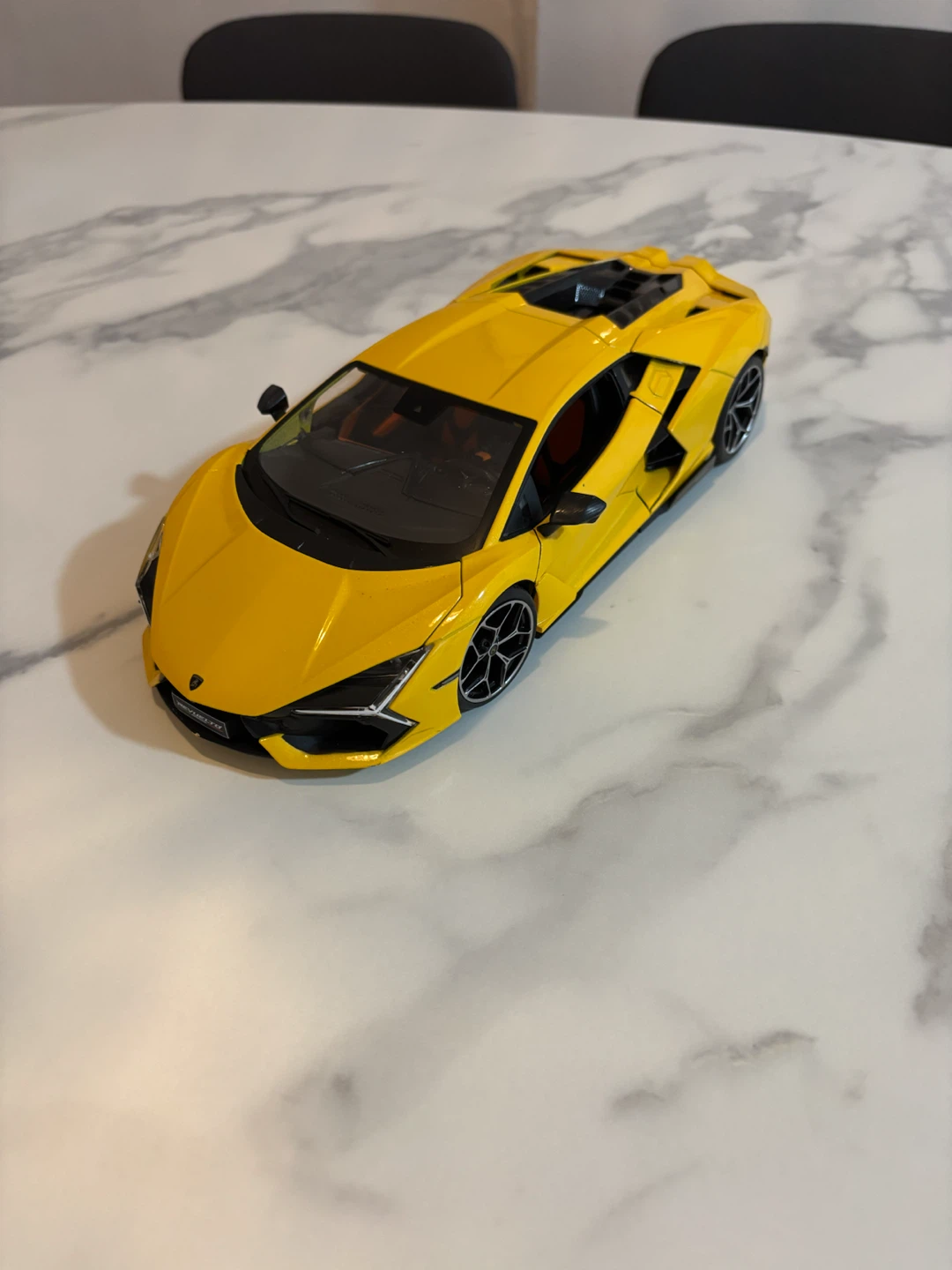 Yellow Lamborghini Model Car
