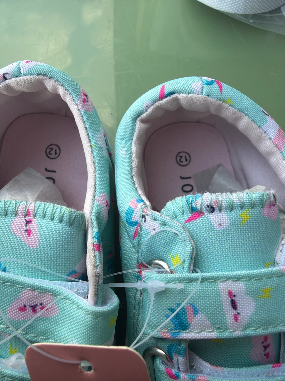 Josiny Kids Unicorn Print Velcro Sneakers Size 12 - photo 2