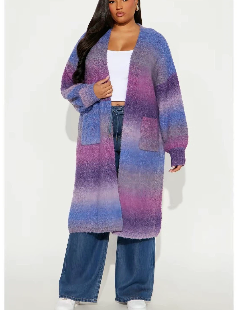 Ombre Stripe Longline Cardigan - photo 2