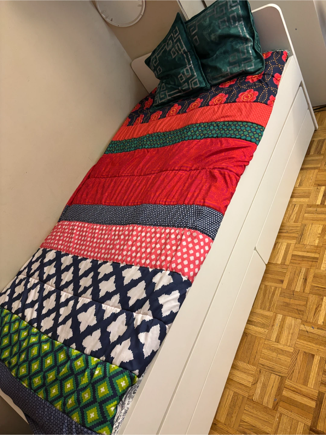 IKEA SLÄKT Twin Bed Frame with Pull-out Bed + Storage
