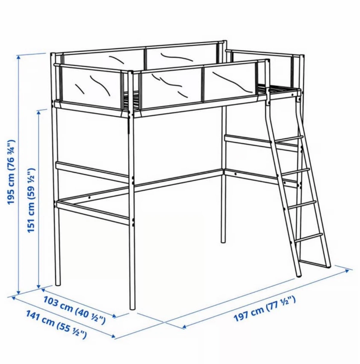IKEA Loft Bed Frame - photo 2
