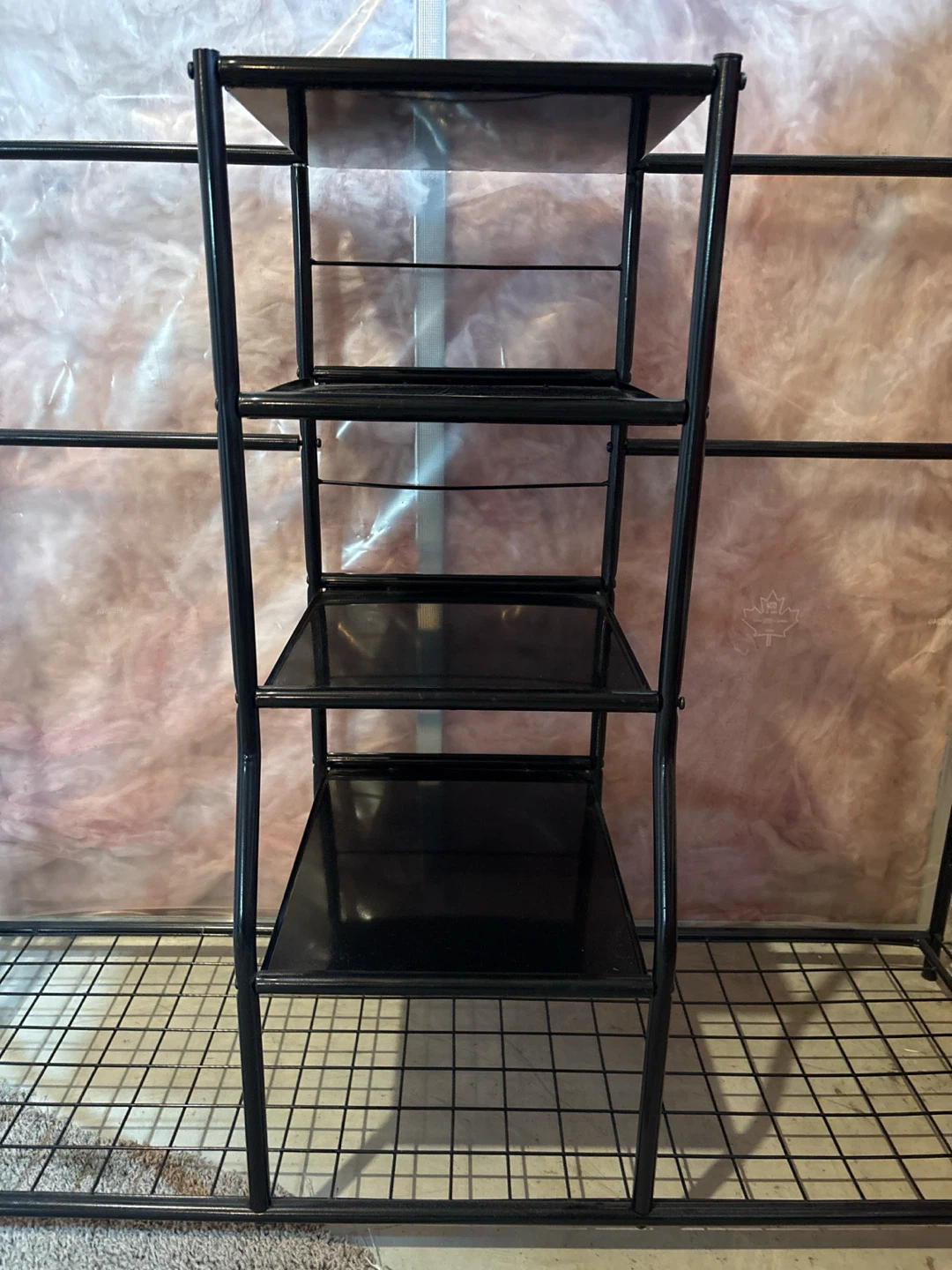 Black Metal Golf Storage Shelf Unit - photo 2