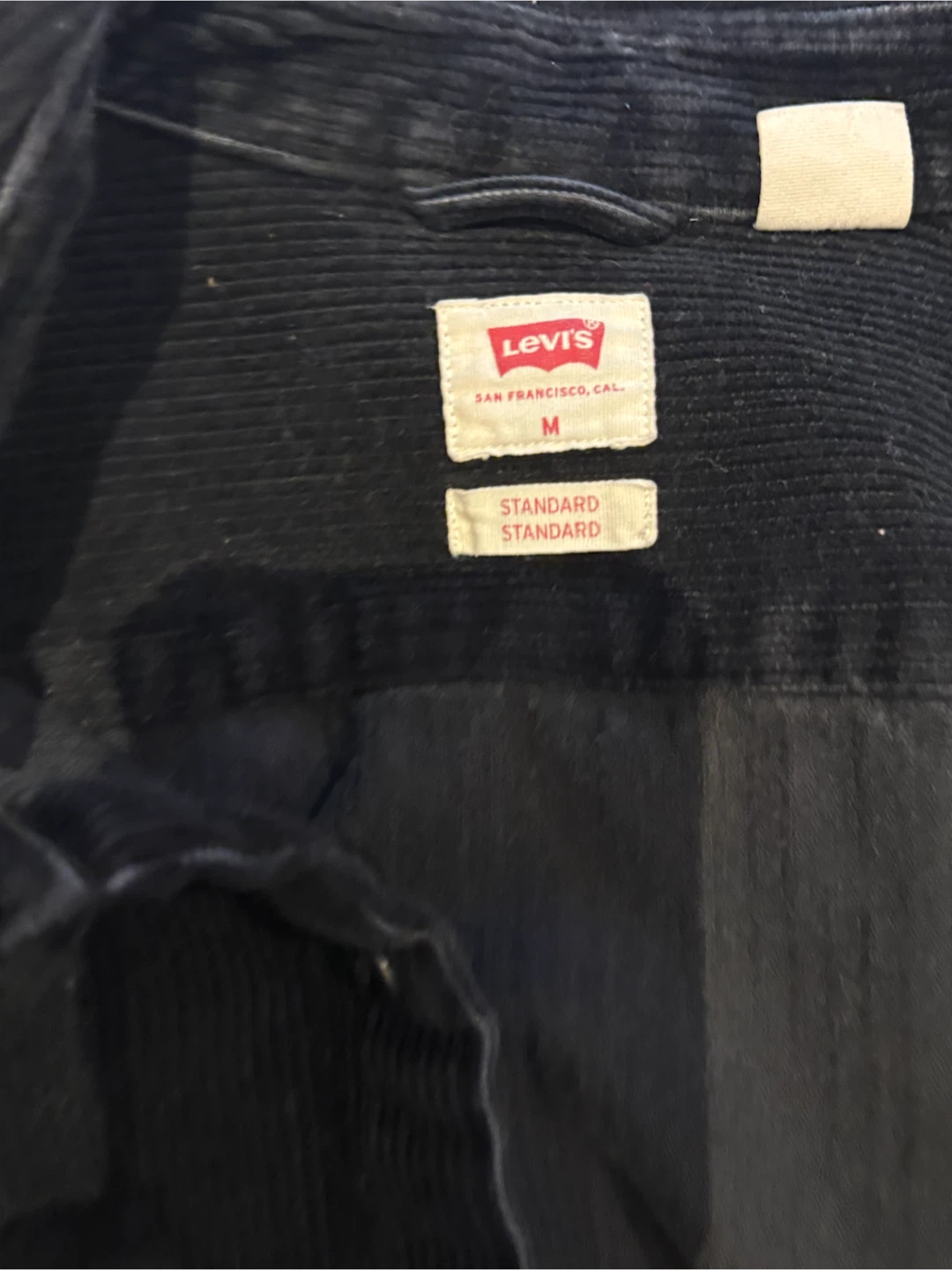 Levi's Black Corduroy Shirt - Size M - photo 2