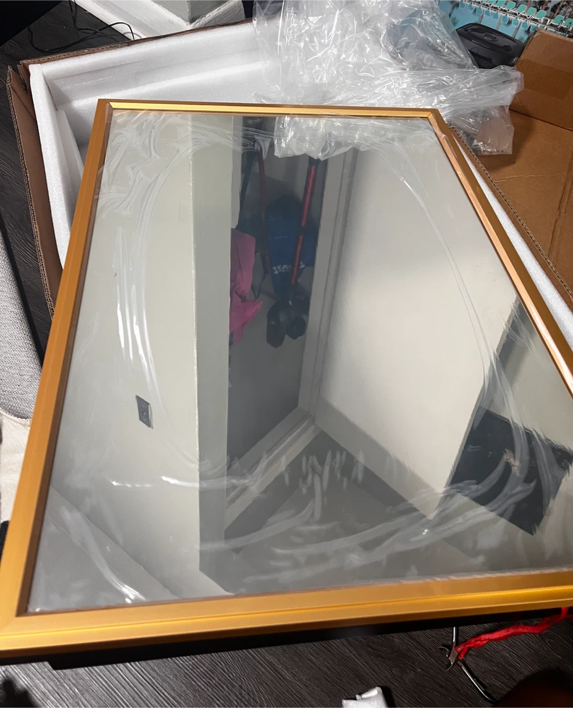 Gold Framed Medicine Cabinet
