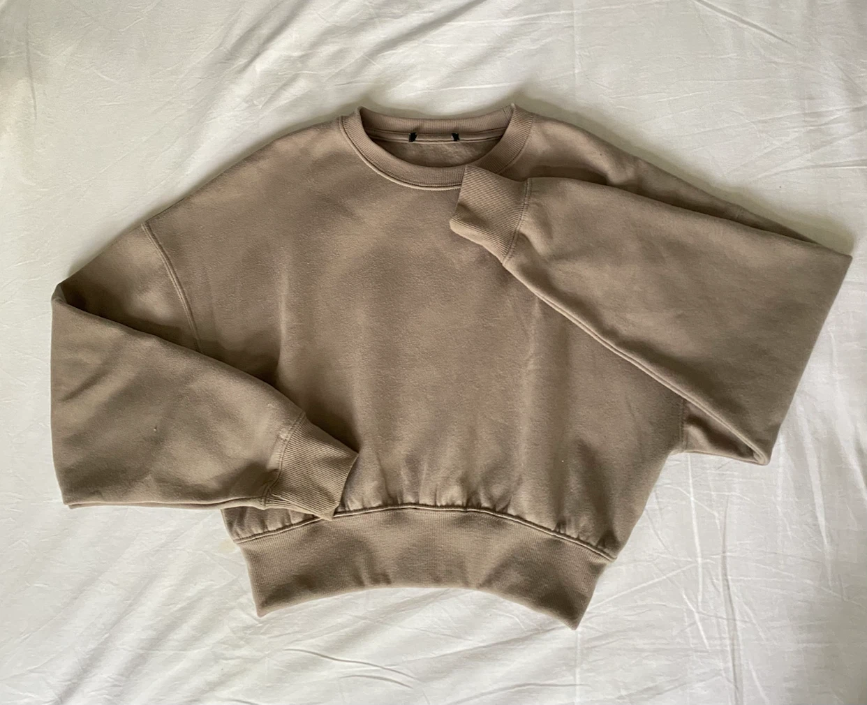 Girls cropped fleece sweatshirt