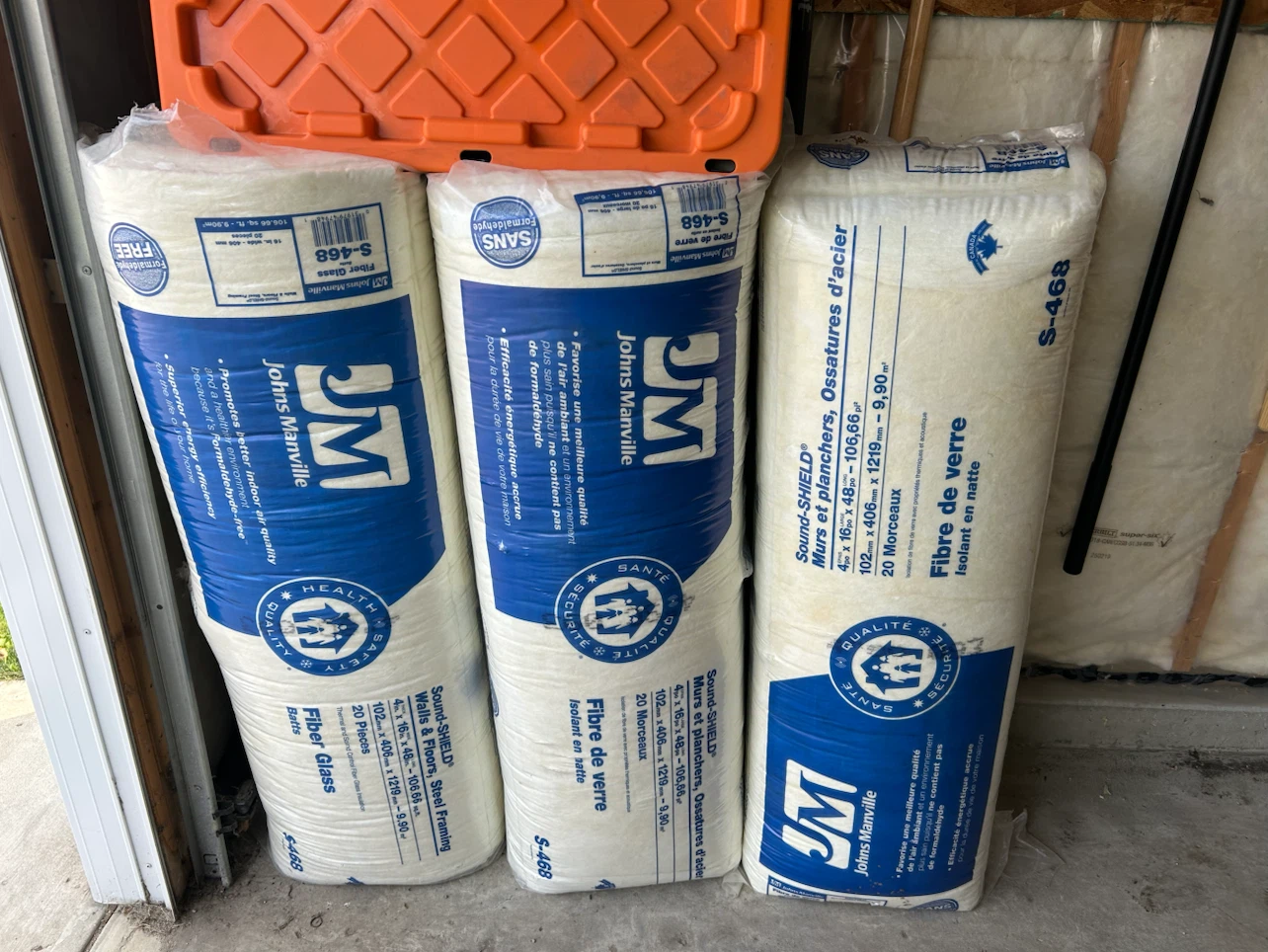 Johns Manville R-12 Fiber Glass Insulation Batts