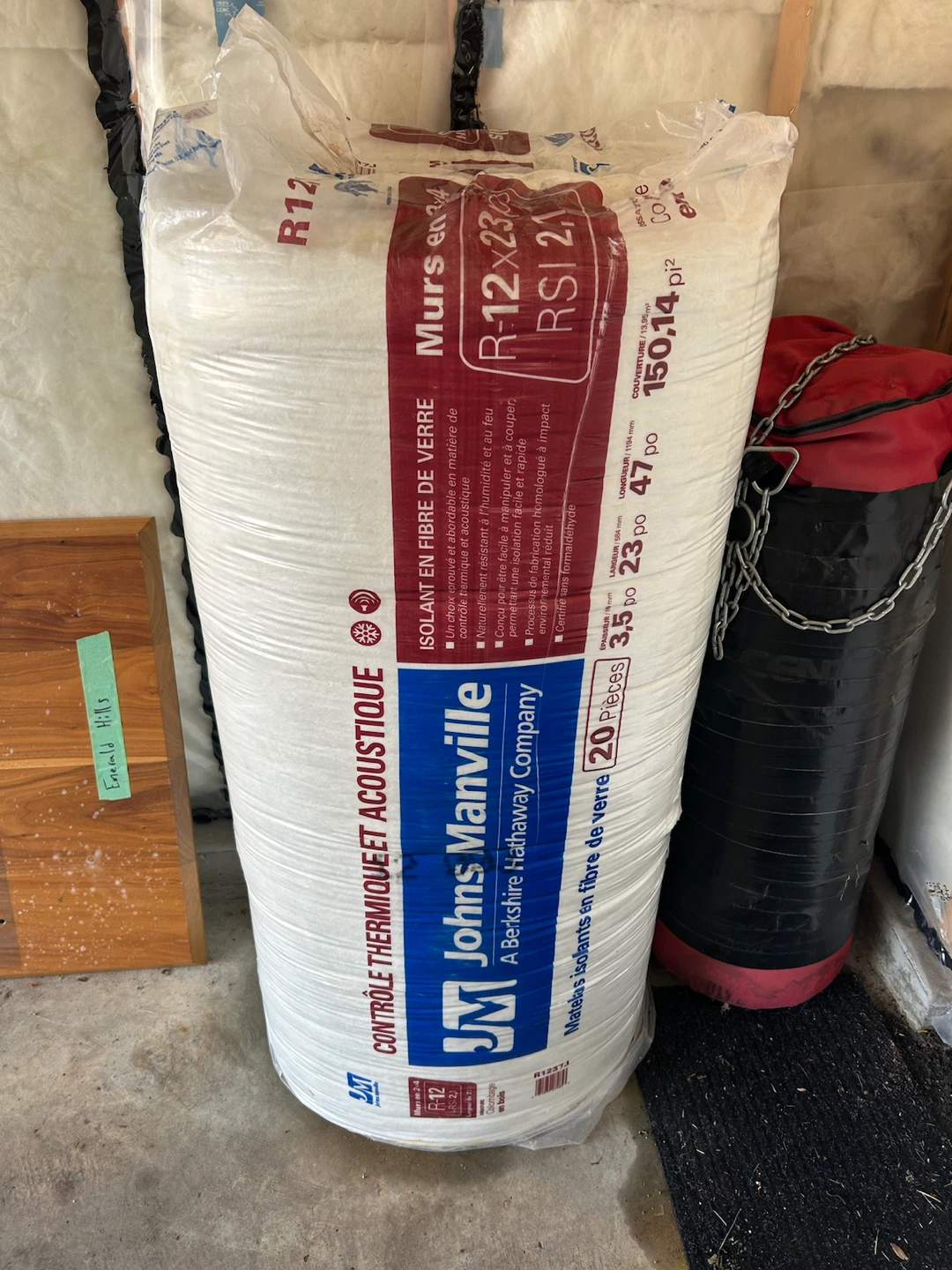 Johns Manville R-12 Fiber Glass Insulation Batts - photo 2
