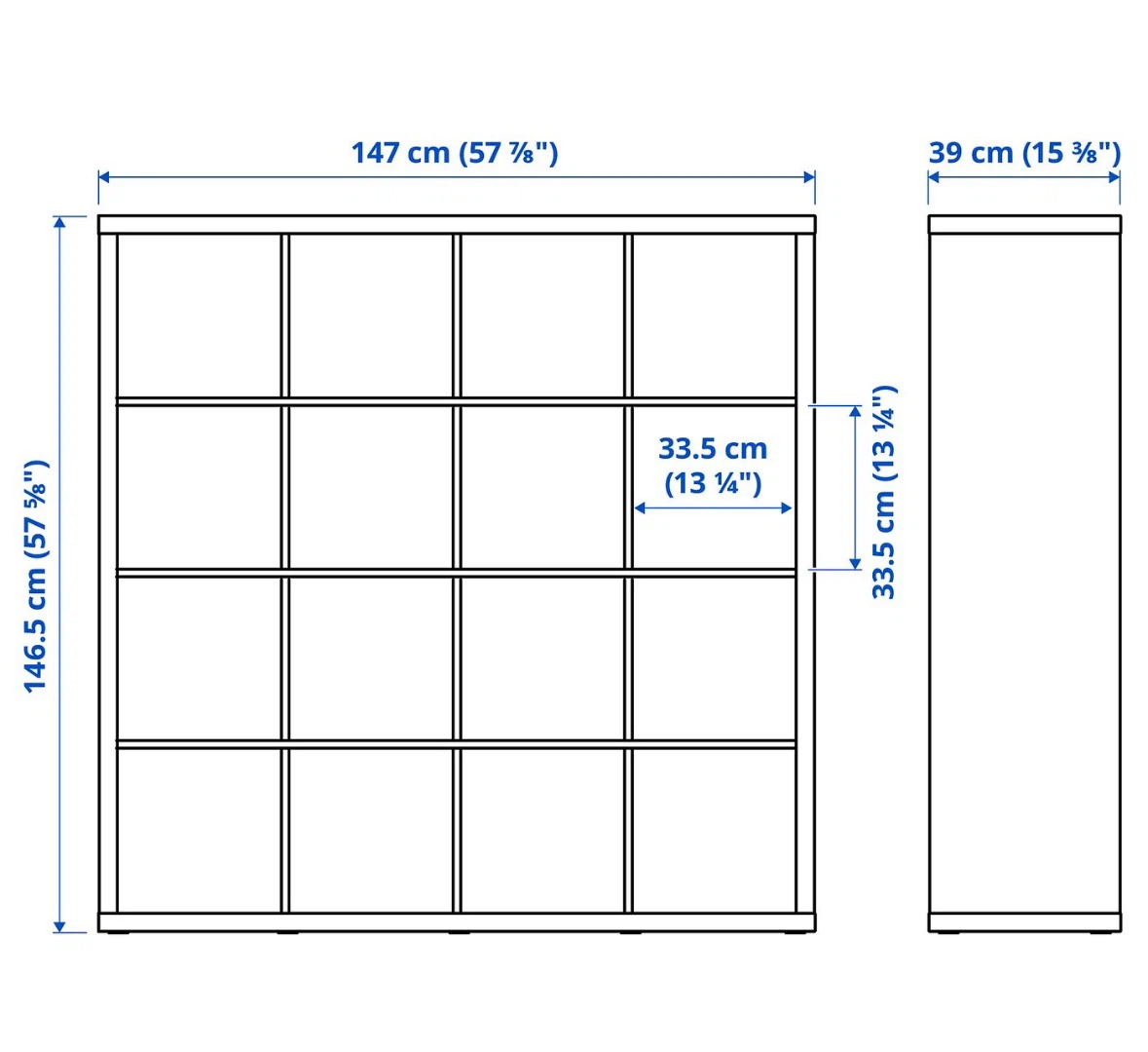 Moving sale- IKEA White storage unit 16 with 7 storage box - photo 2