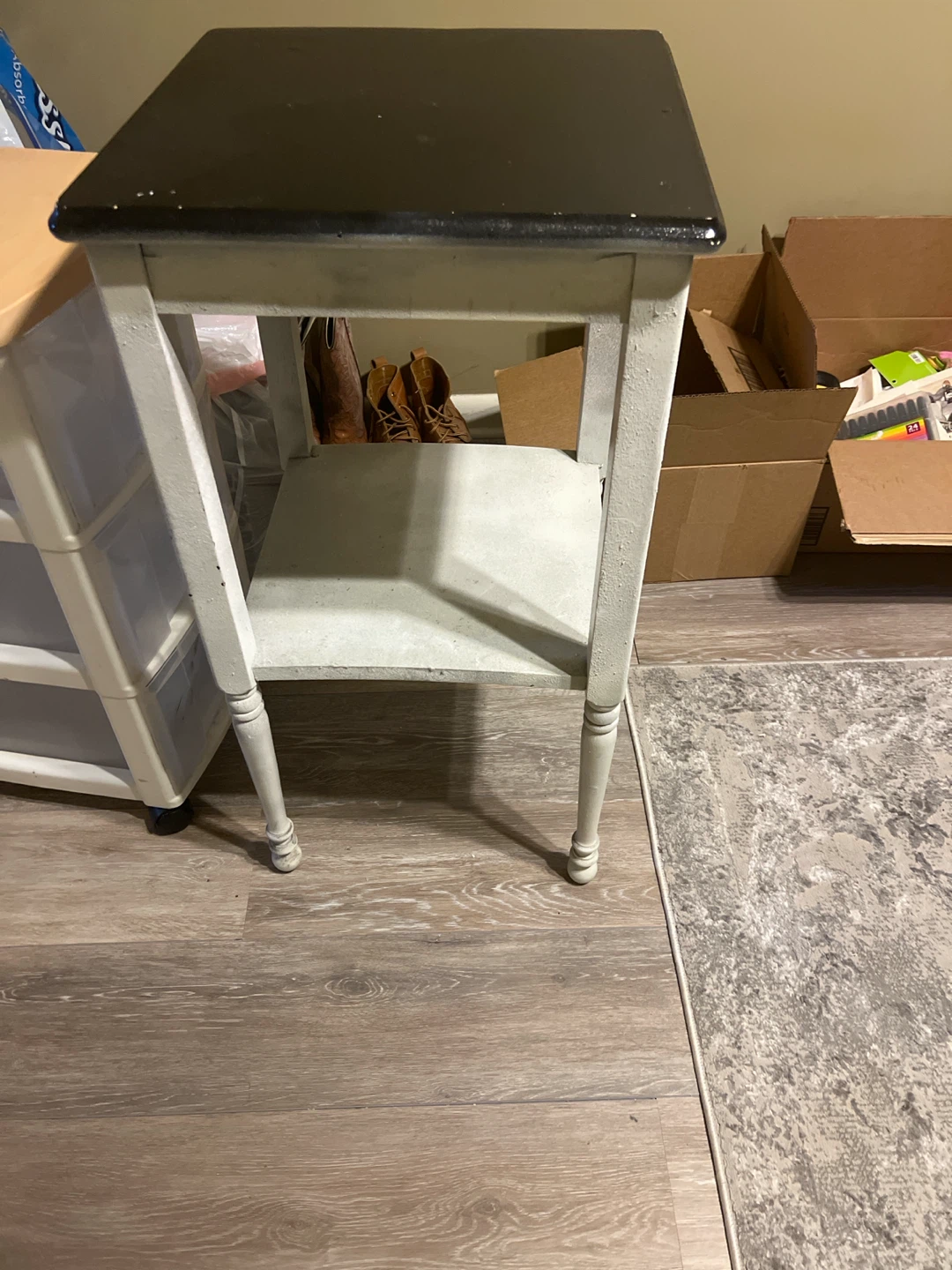 Vintage Accent Table with Shelf