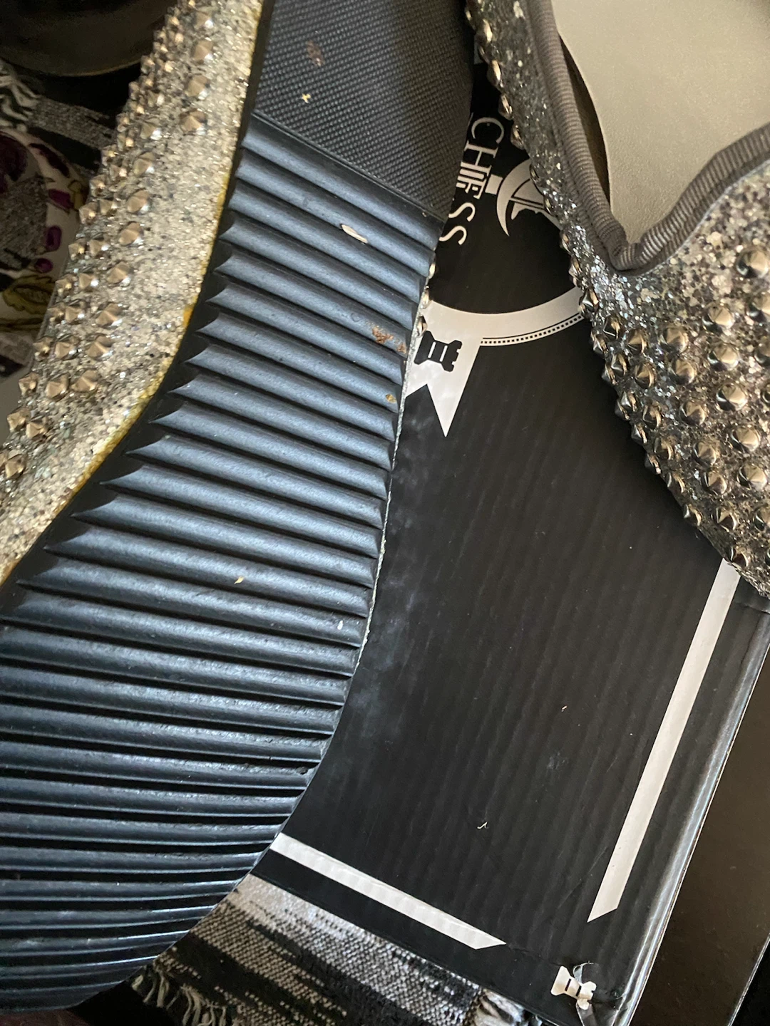 Attitude Jay Manuel Silver Studded flat shoes size 9Flats - photo 4