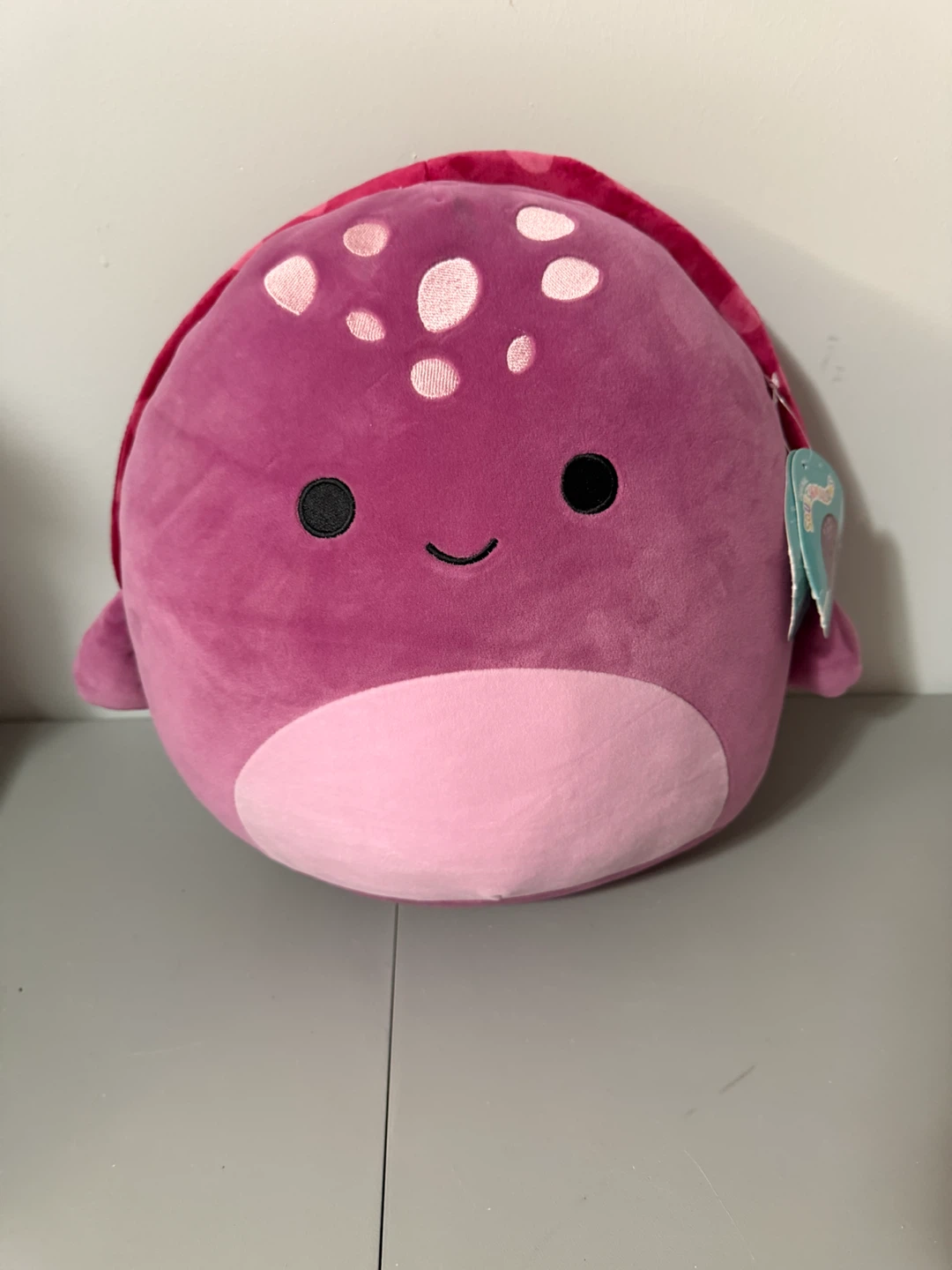 Squishmallow Tudor Magenta Sea Turtle 12" NWT (Sealife Squad)