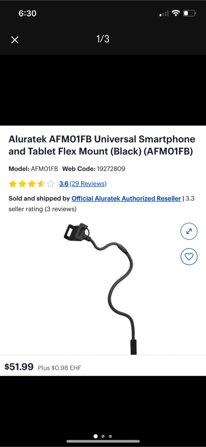 Universal Smartphone and Tablet Flex Mount (Black)