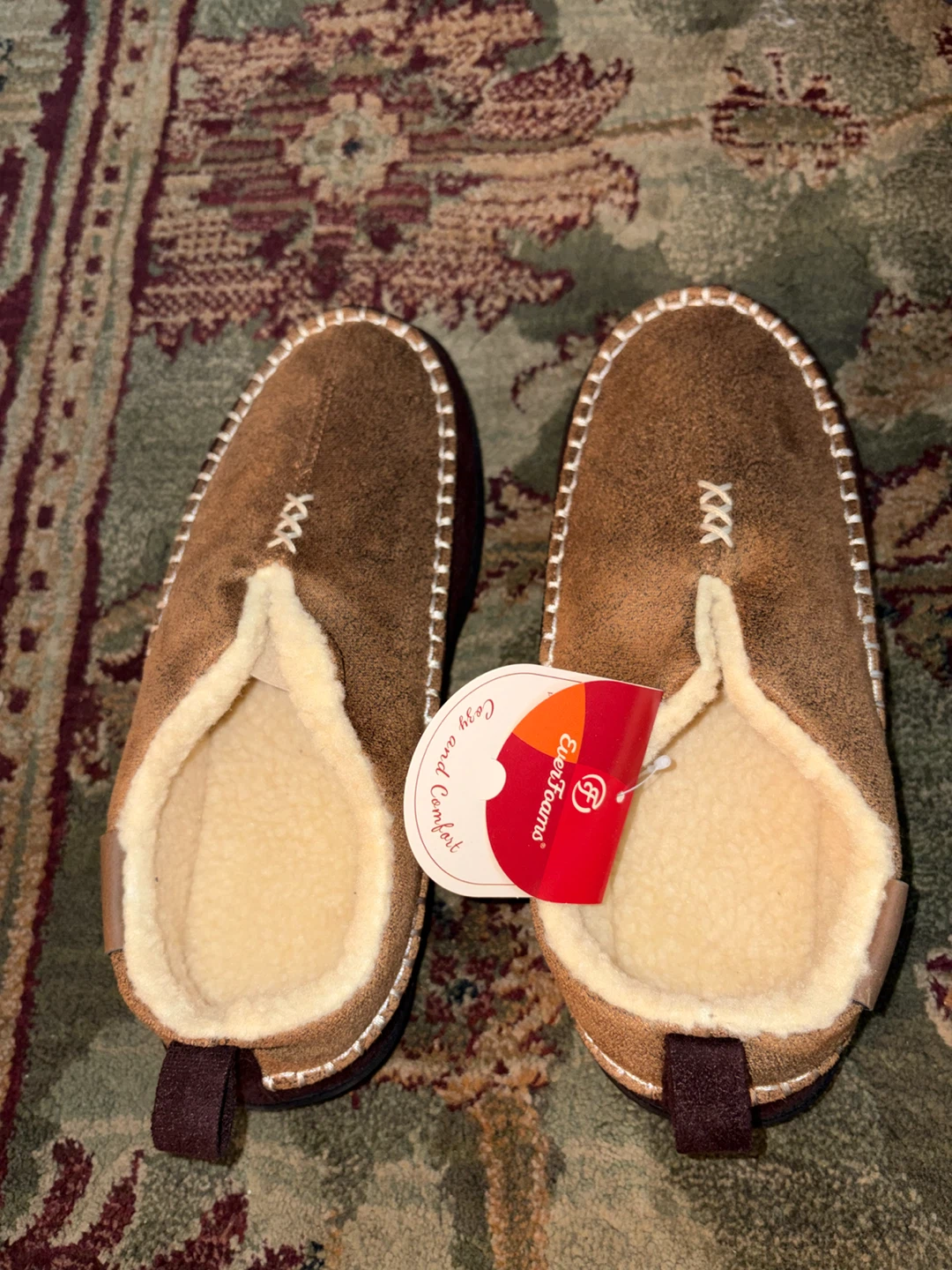 New EverFoams US Size 9/EU 42 Men's Suede Memory Foam Slippers - photo 2