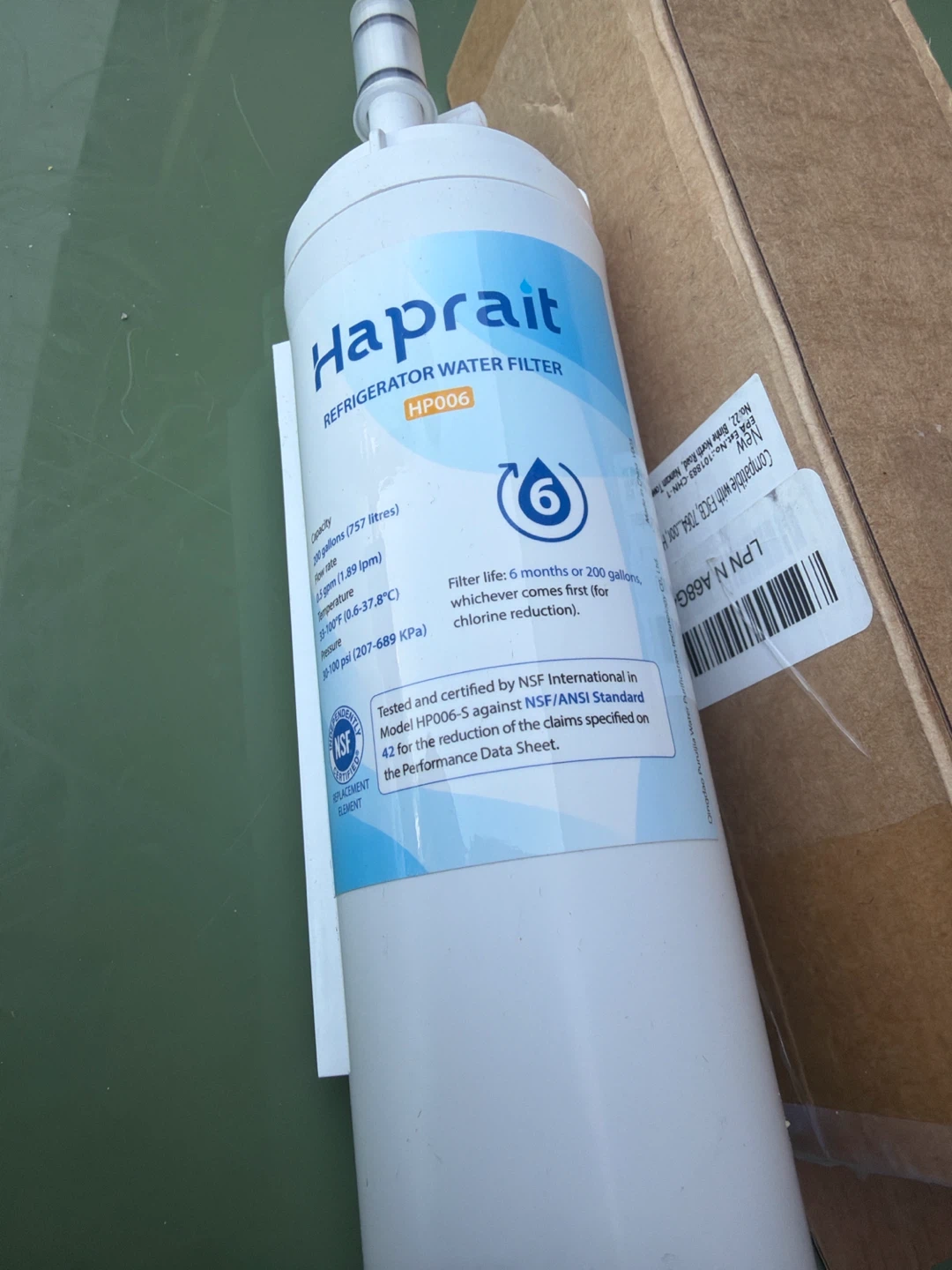 Haprait HP006 Refrigerator Water Filter
