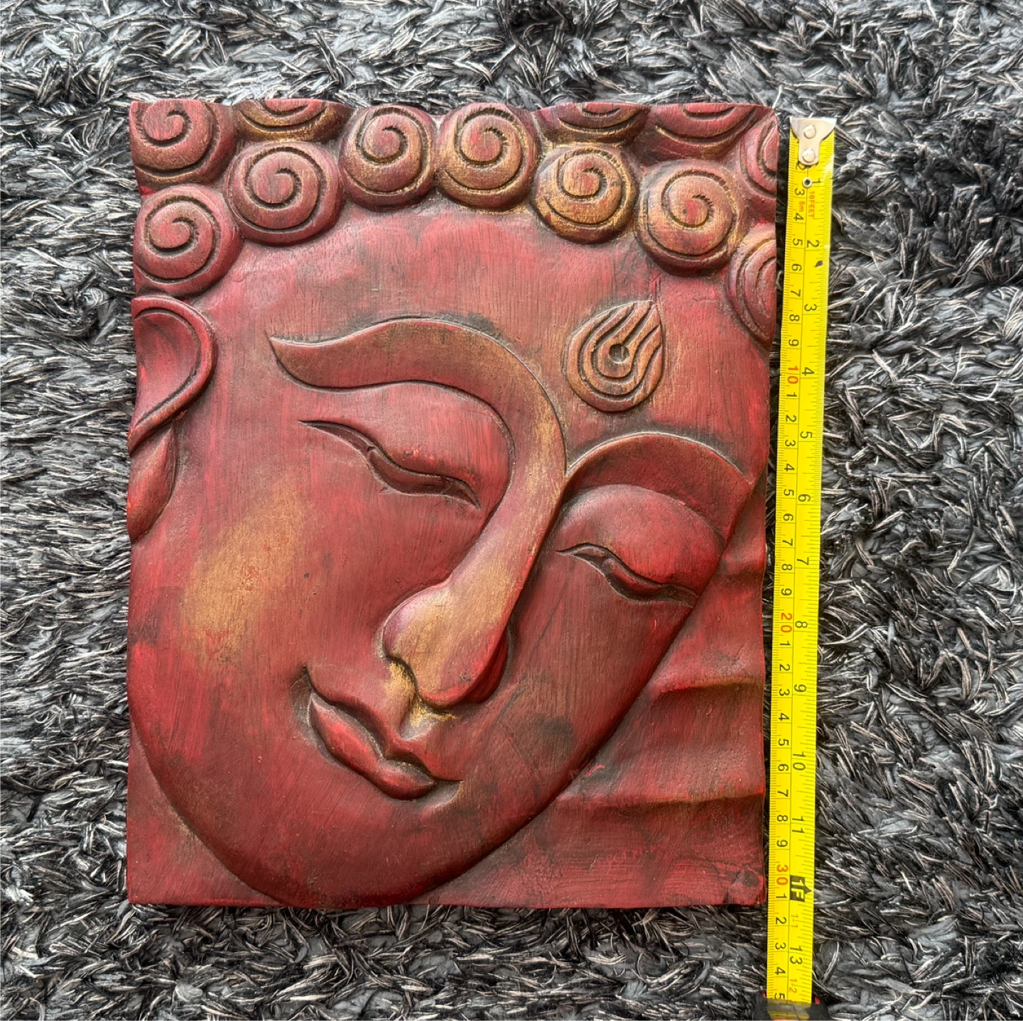 Carved Buddha Face Wall Art - photo 4