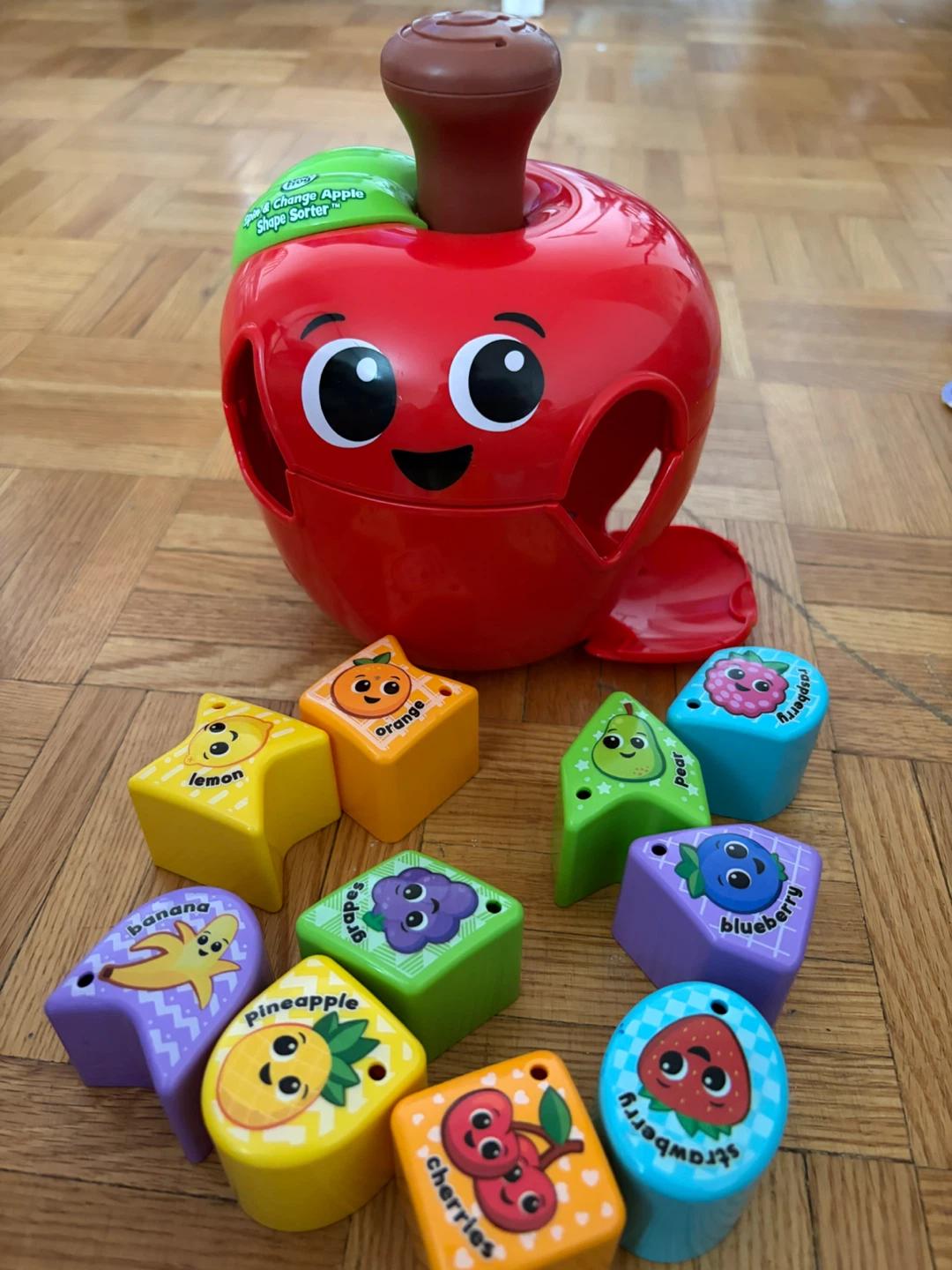 LeapFrog Spin & Change Apple Shape Sorter