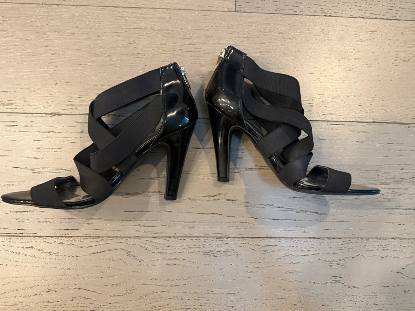 Jessica Simpson Black Strappy Heels Size 8 - photo 2