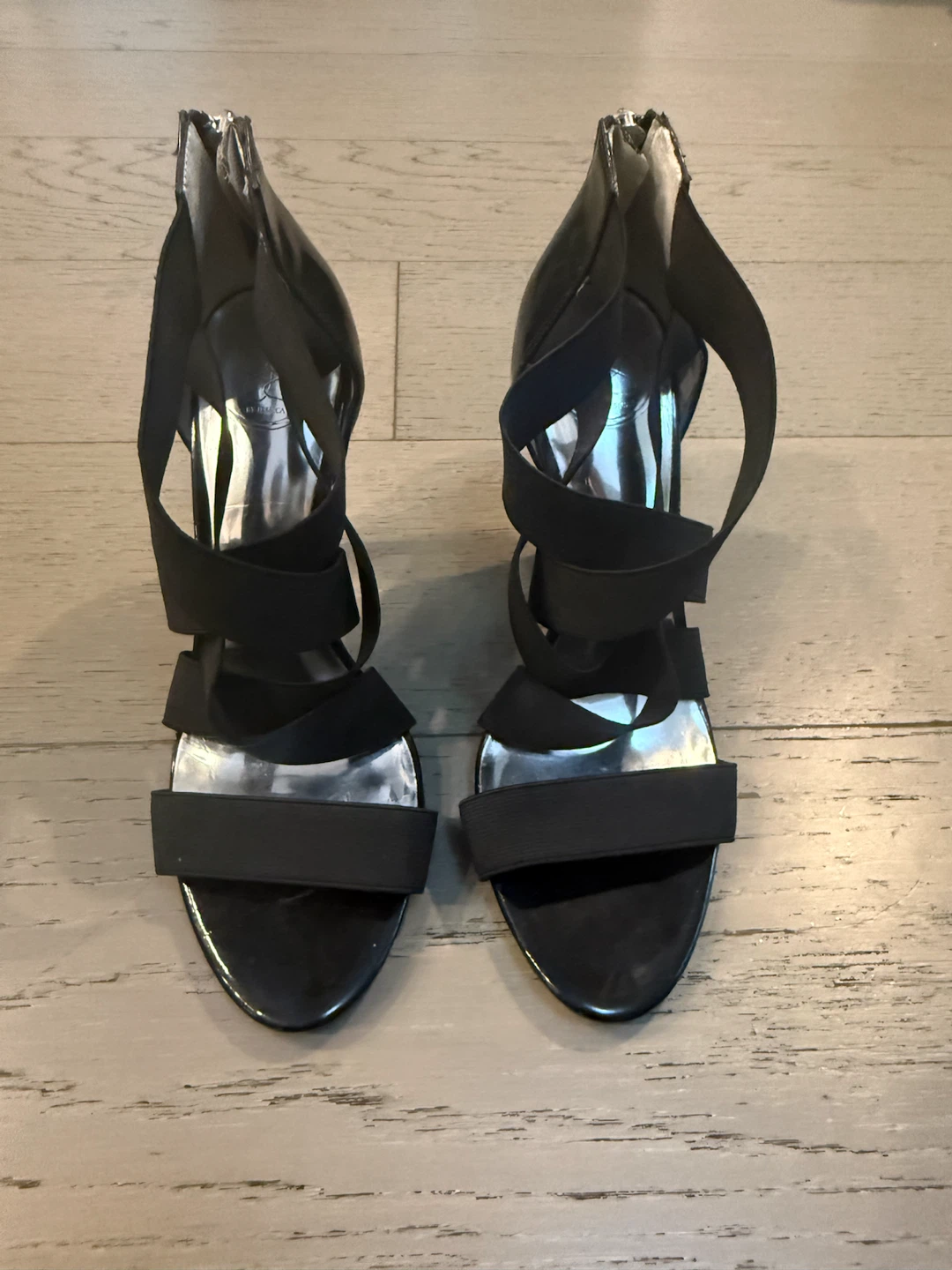 Jessica Simpson Black Strappy Heels Size 8 - photo 3