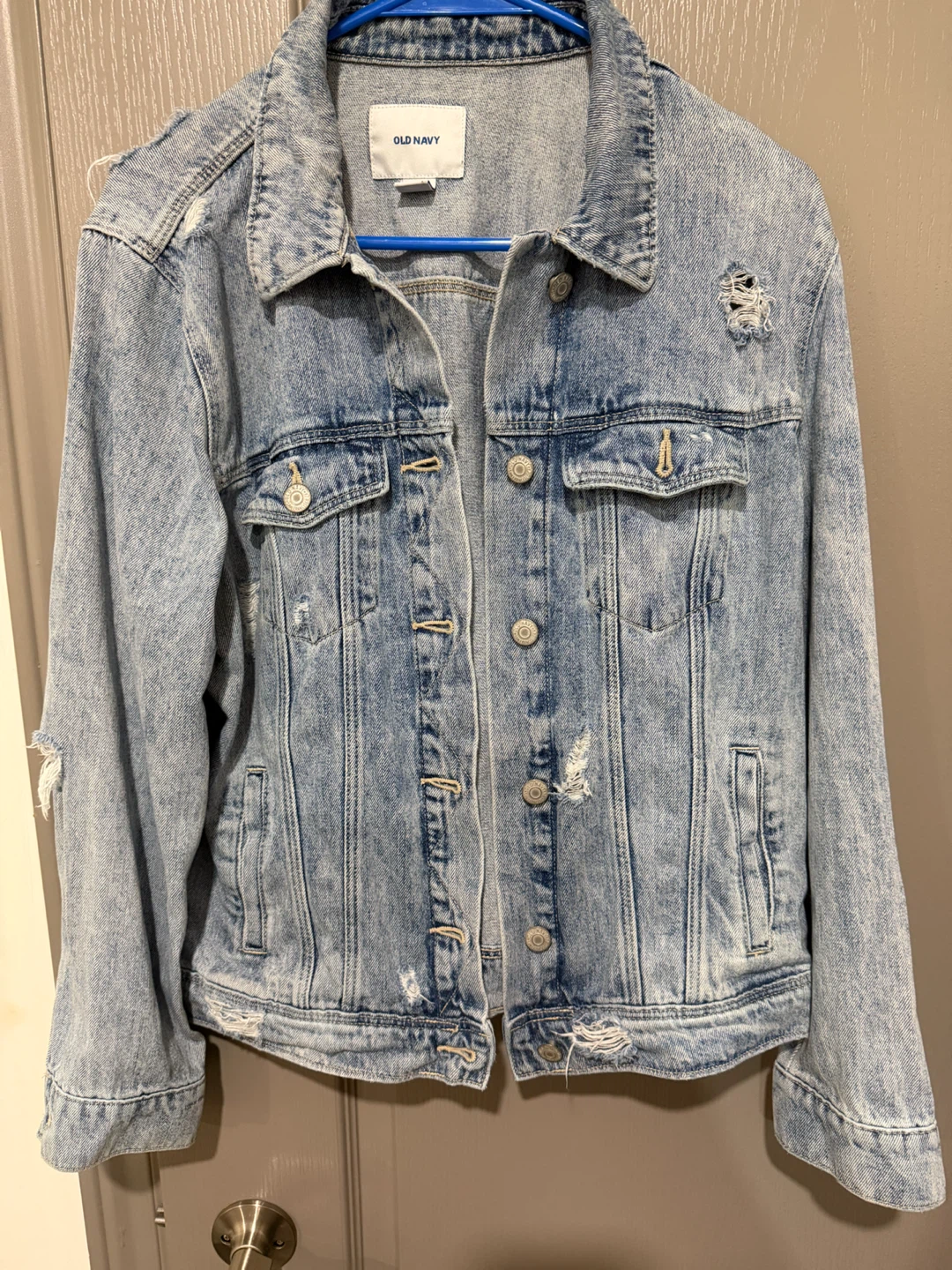 Old Navy Distressed Denim Jacket