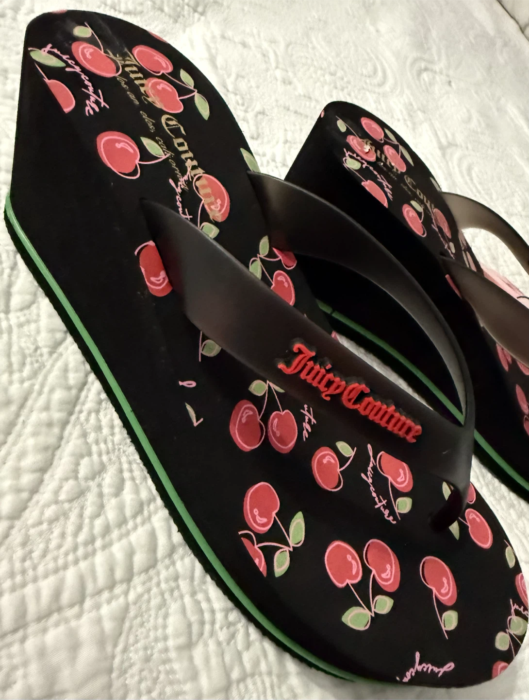 Juicy Couture Cherry Wedge Flip Flops - photo 5
