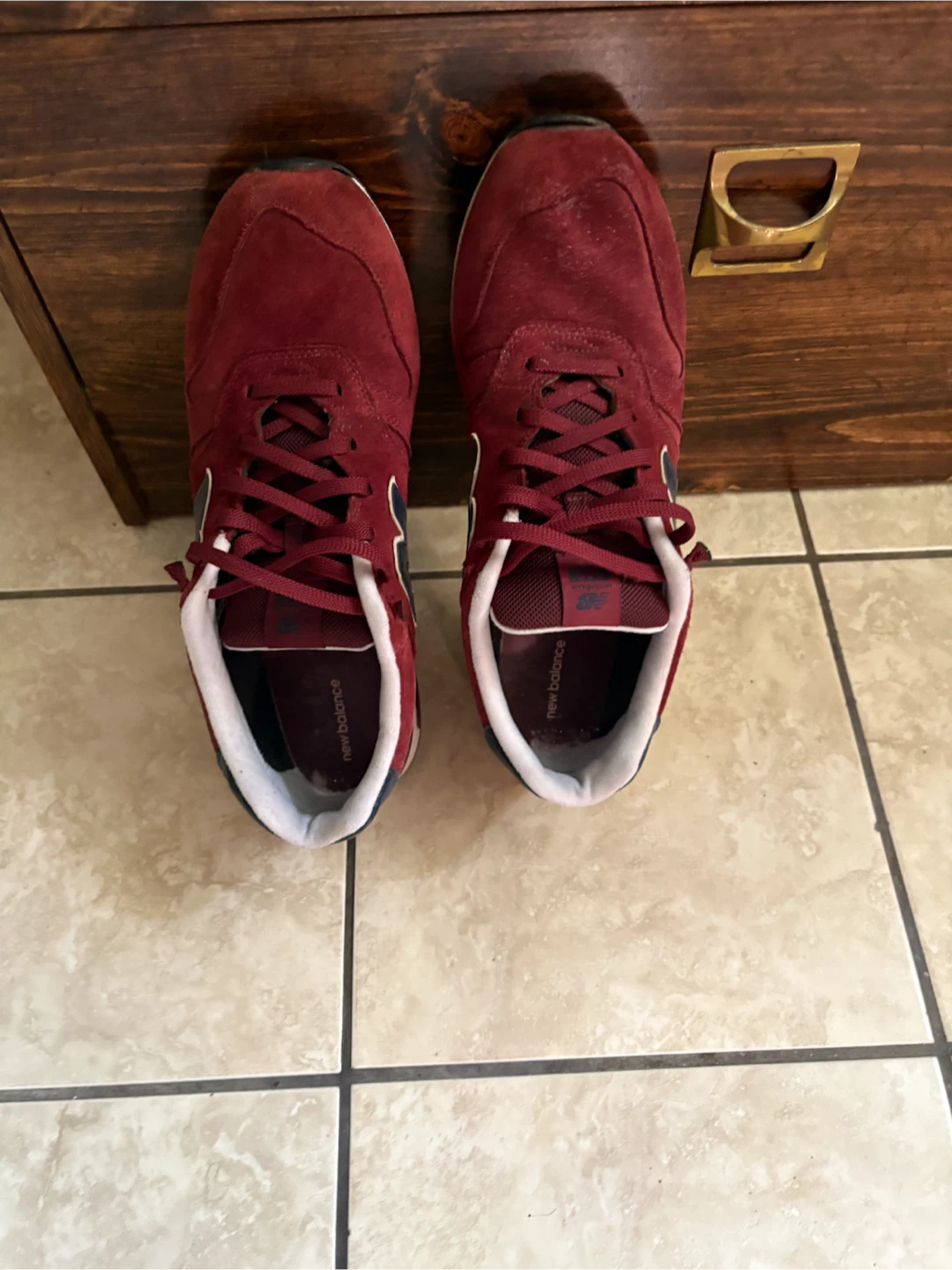 Size 14 New Balance Suede Running Shoes - photo 2