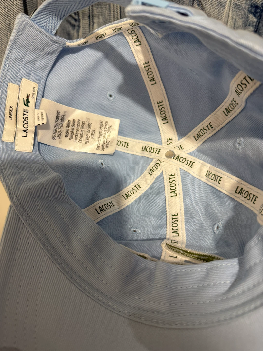 Light Blue Lacoste Baseball Cap