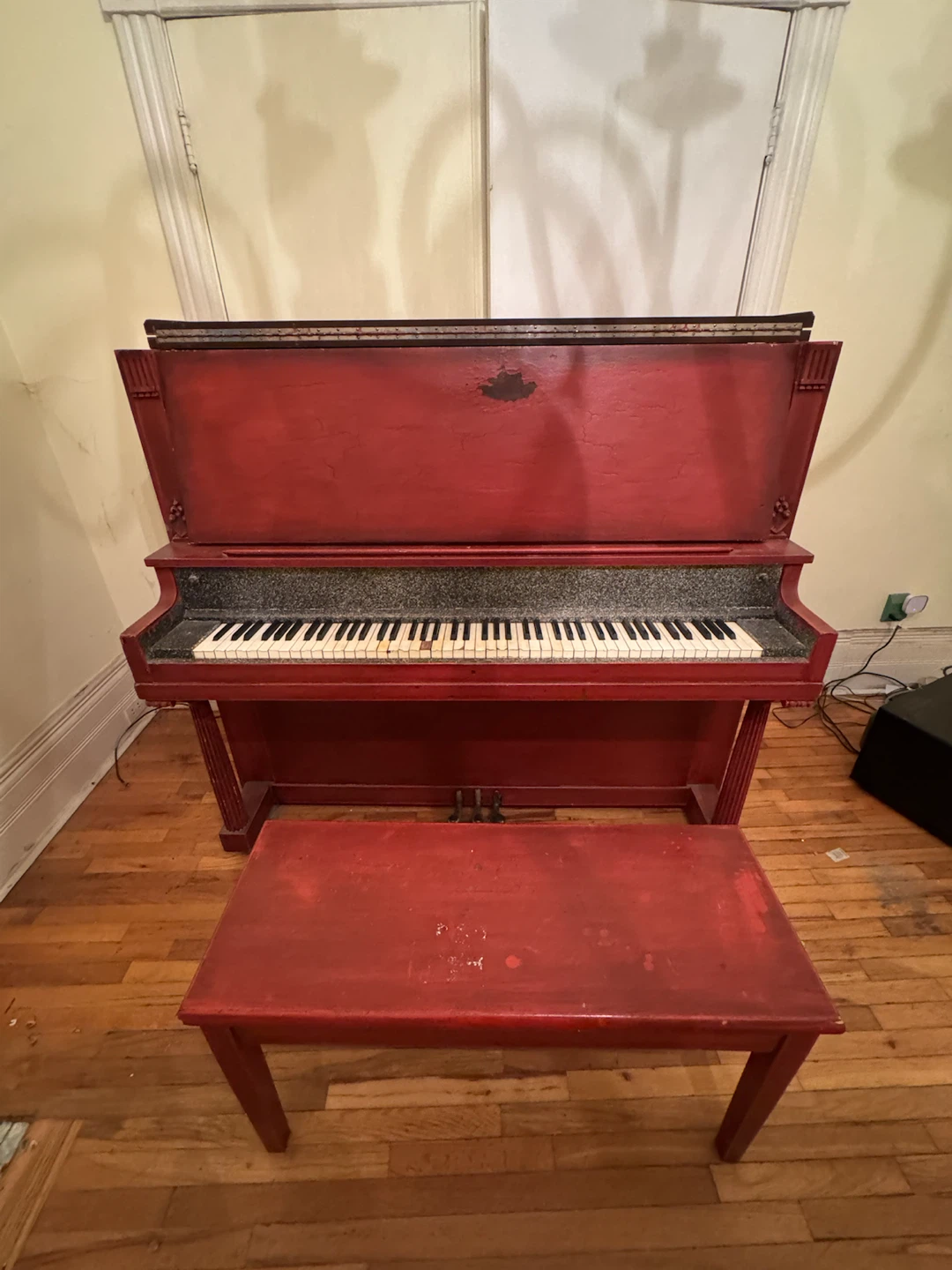 Nordheimer Upright Piano - Red