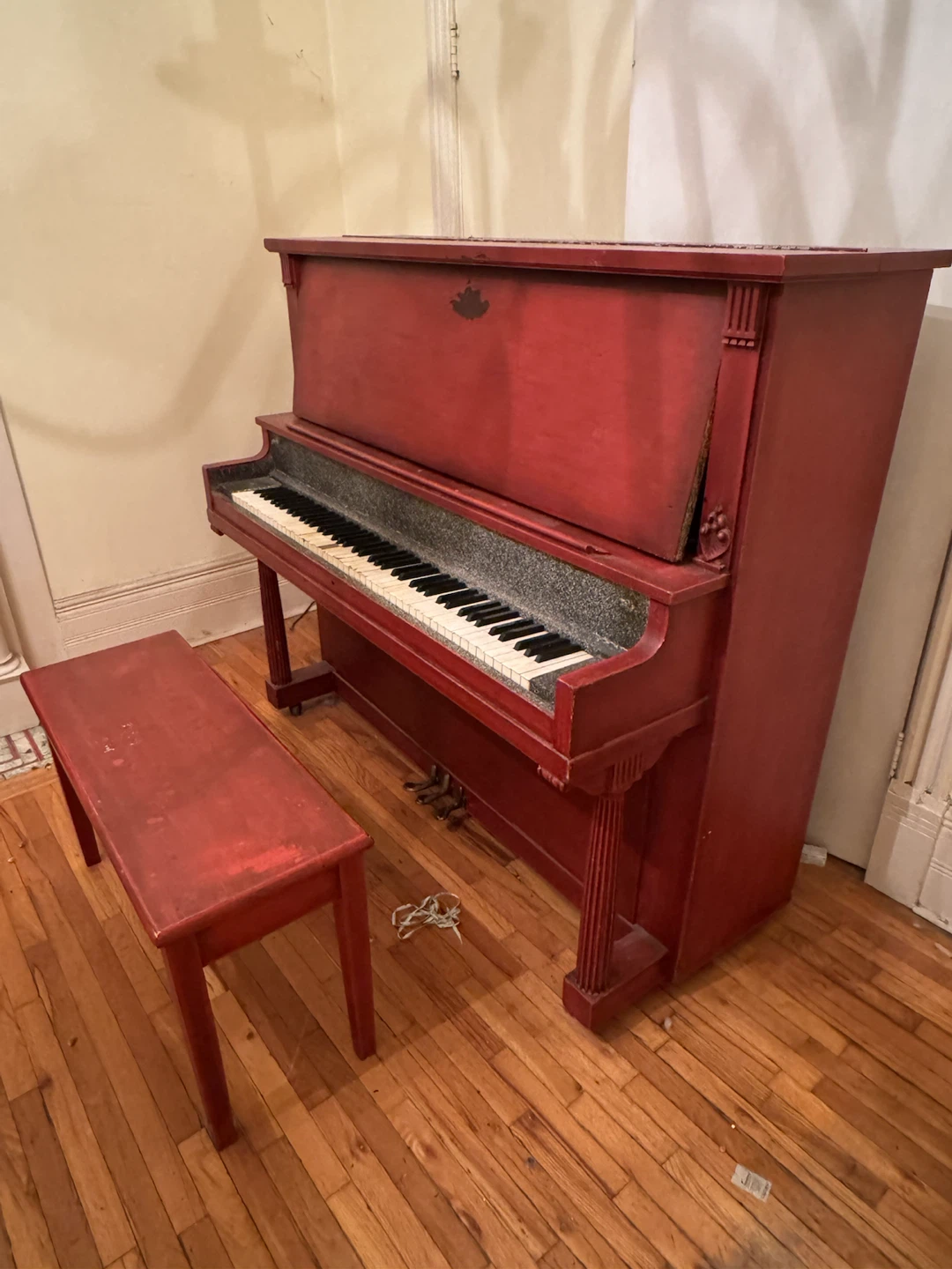 Nordheimer Upright Piano - Red - photo 2