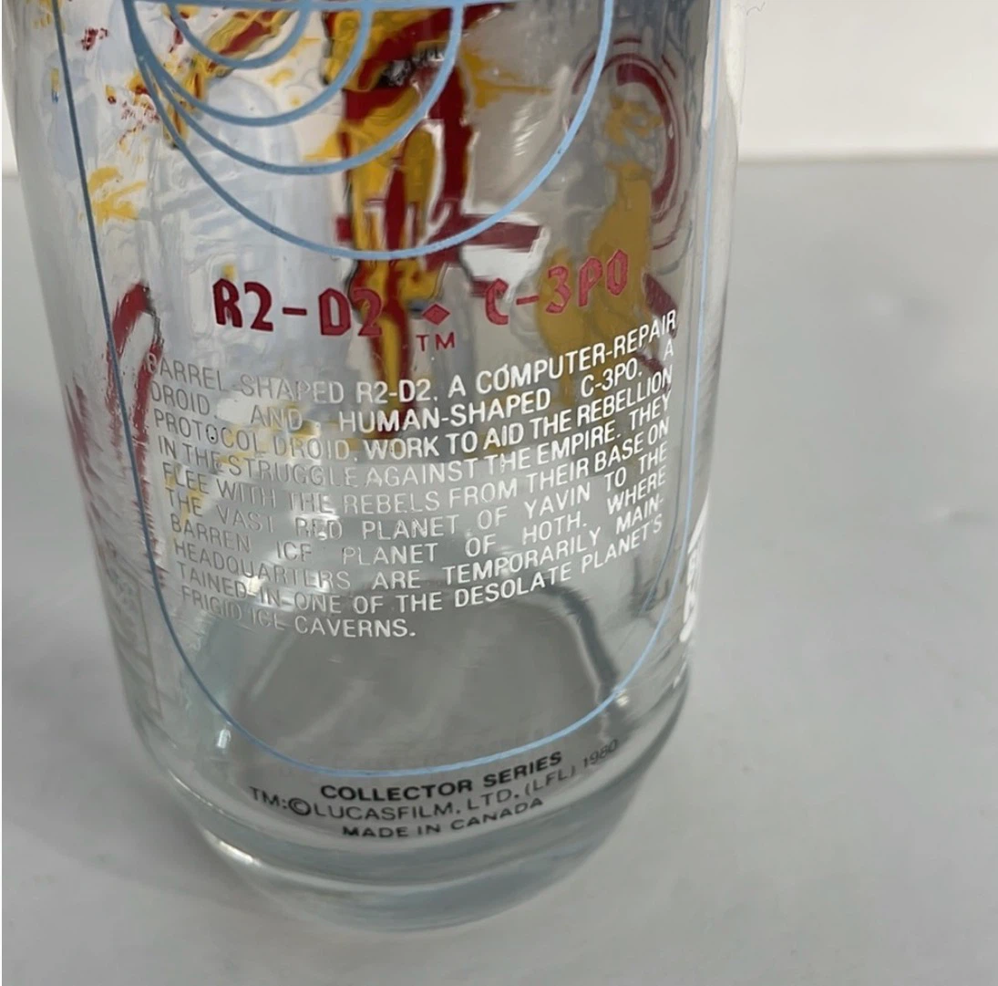 Burger King Star Wars The Empire Strikes Back Glass 1980 - photo 2