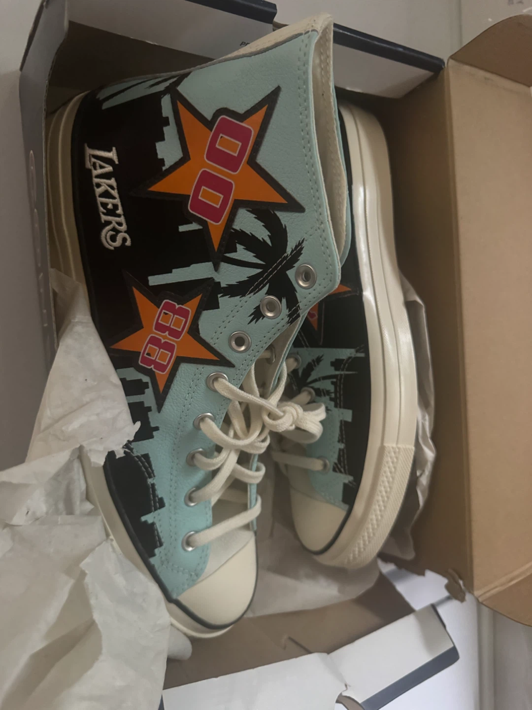 Chinatown Market x Laker's High Top Sneakers