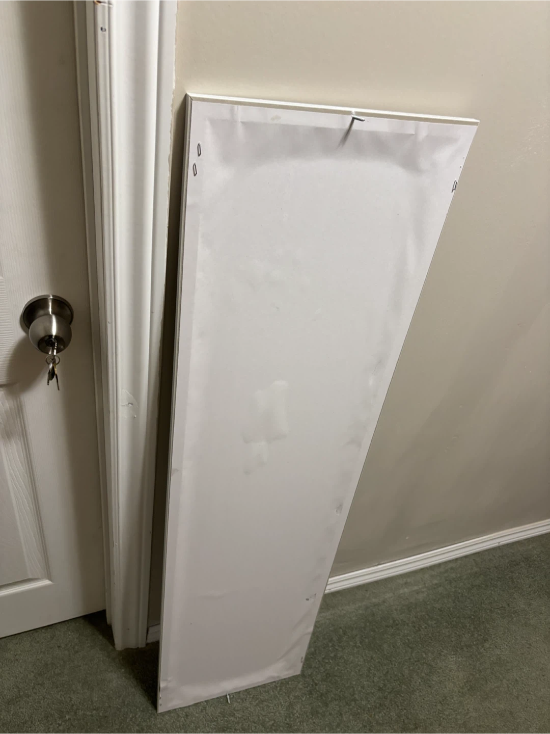 White Framed Full Length Mirror in good condition - photo 4