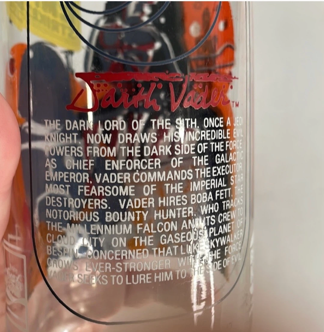 Burger King Star Wars The Empire Strikes Back Glass - photo 2