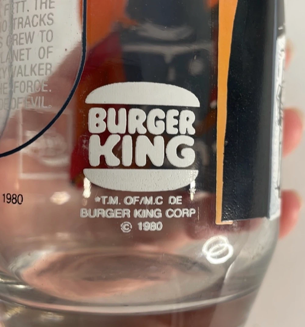 Burger King Star Wars The Empire Strikes Back Glass - photo 4