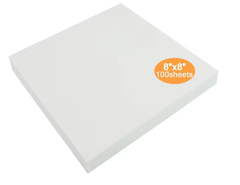 New 8"x8" 100 Precut Sheets Tear Away Stabilizer Backing - photo 3