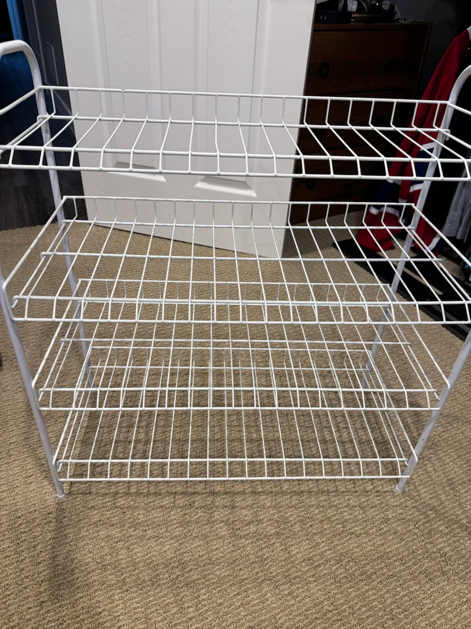 White Wire Shoe Rack - photo 2