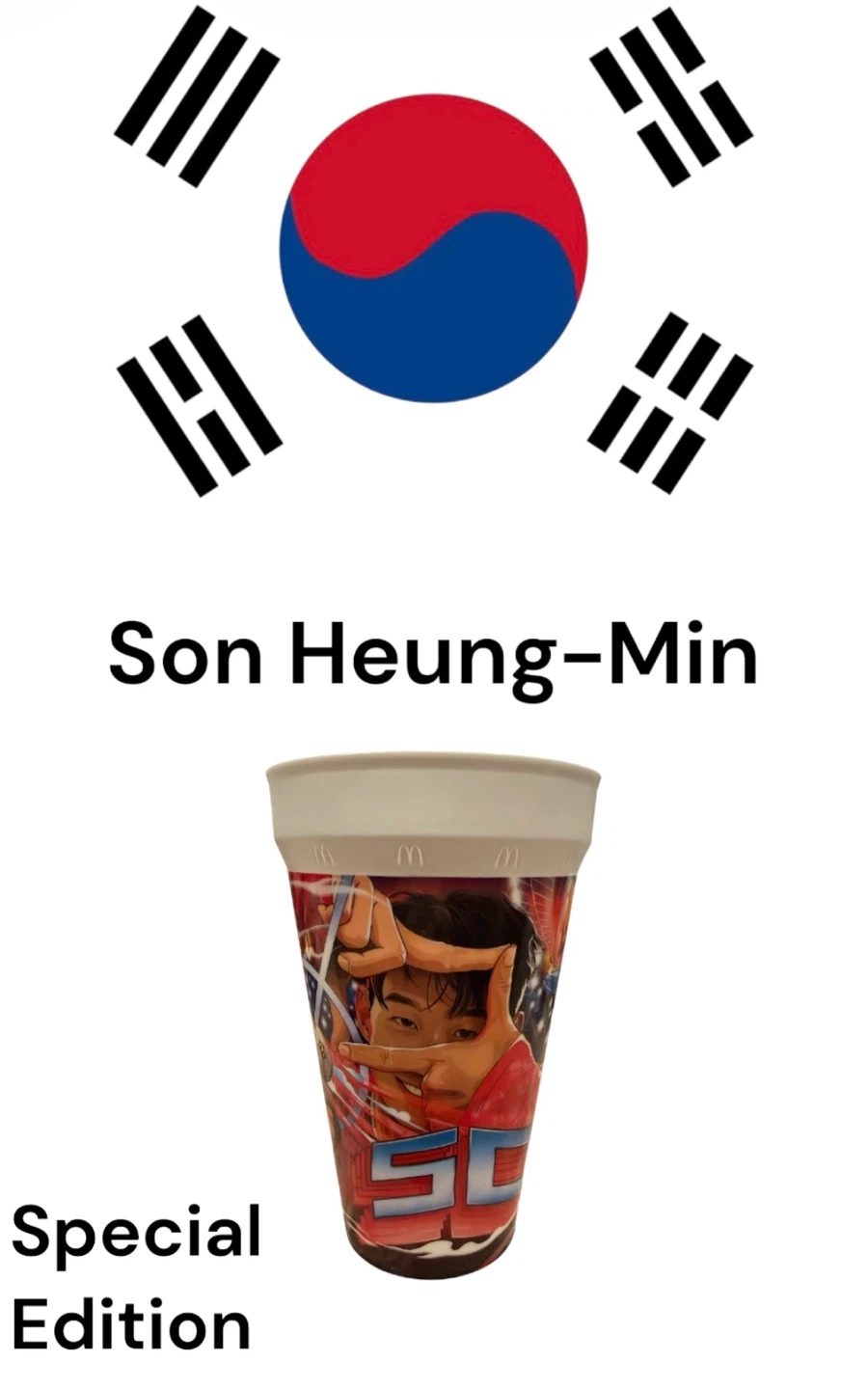 McDonald's BT21 RJ Figure & Son Heung-Min Special Edition Cup - photo 4