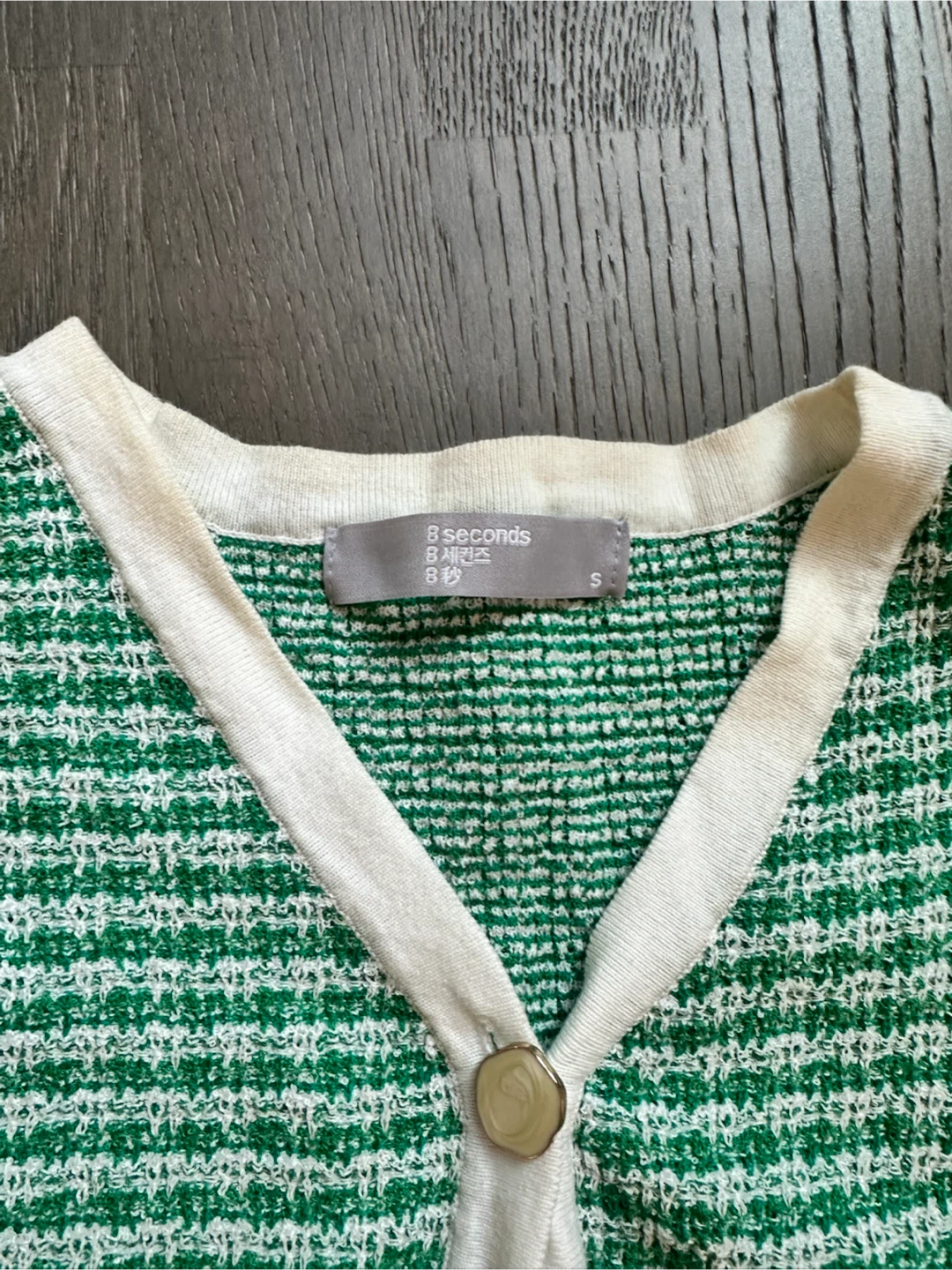8 Seconds💚🇰🇷 Plaid Knit Set (dress+cardigan) - photo 3