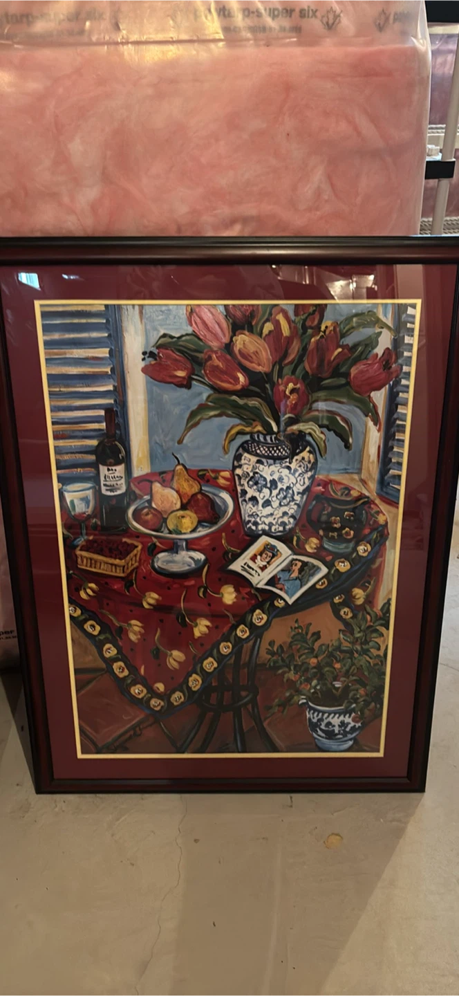 Framed Art Print - Still Life with Tulips and Fruit - photo 3