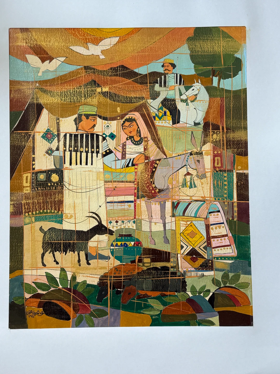 Original Artwork - Middle Eastern Scene - photo 2