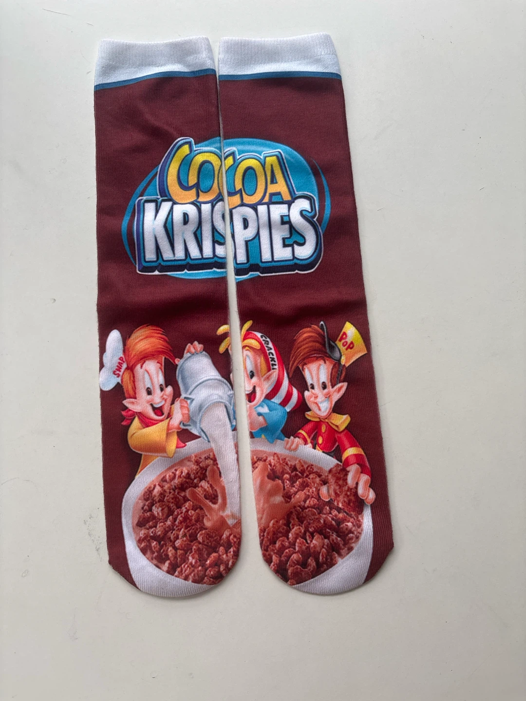 Cocoa Krispies Cereal Character Crew Socks