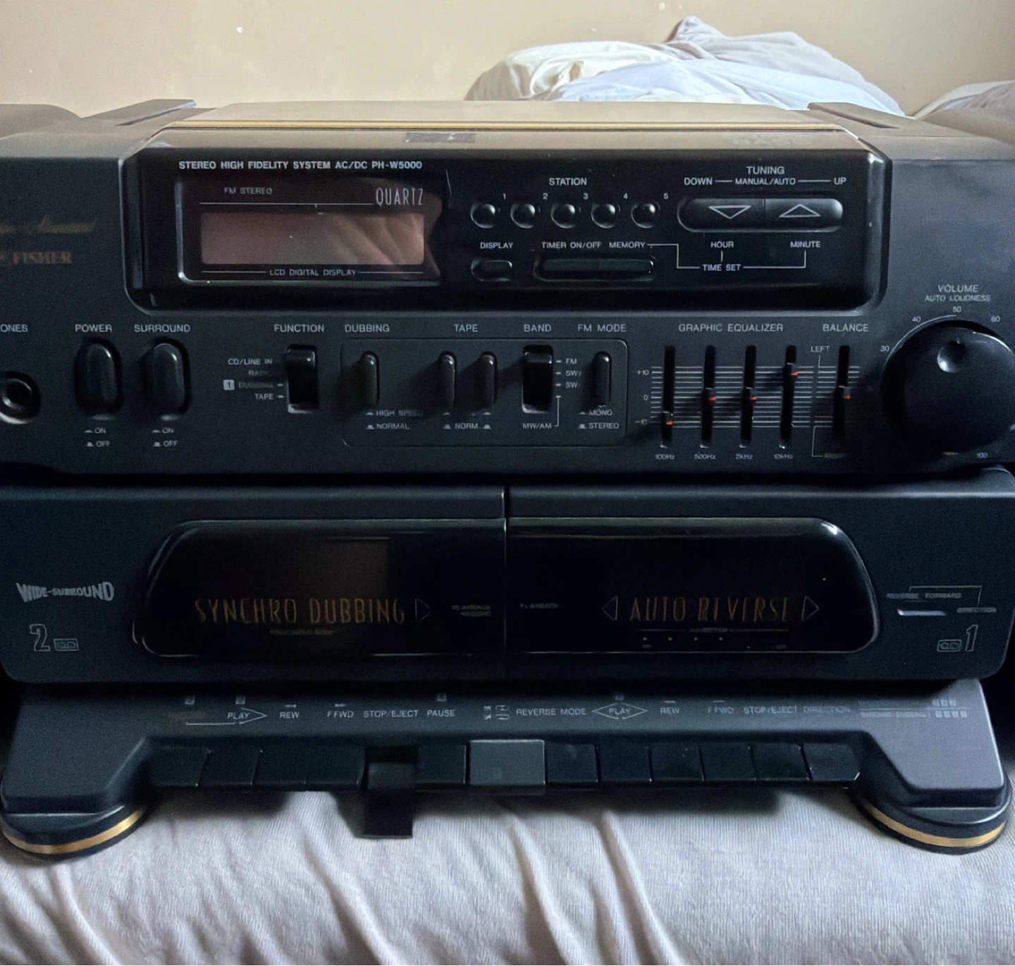 Fisher Stereo Model PH-W5000 Boombox - photo 2