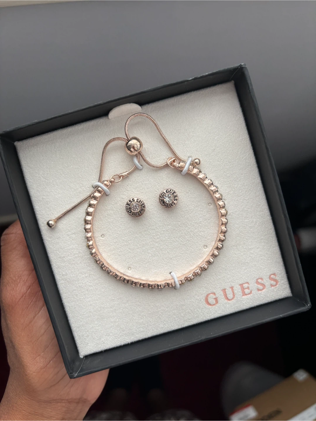 Guess Rose Gold Bracelet and Earrings Set - photo 2